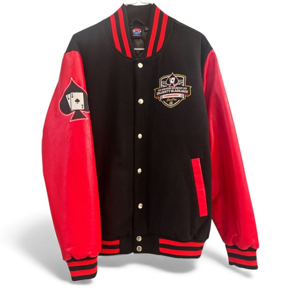 South Point 400 Las Vegas Motor Speedway Jacket XL Celebrity Blackjack Red Black